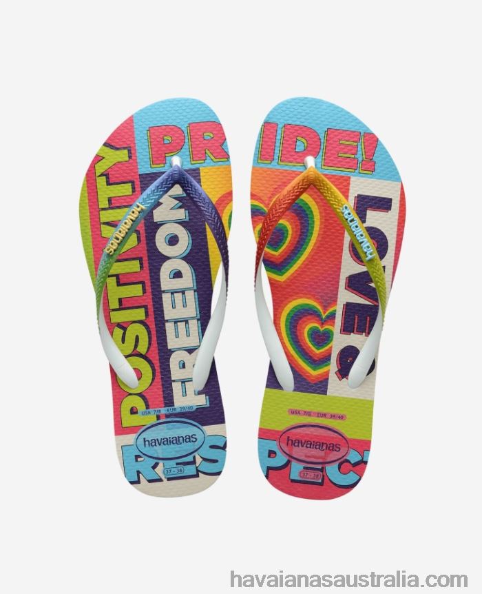 Havaianas Slim Pride Rainbow BLACK